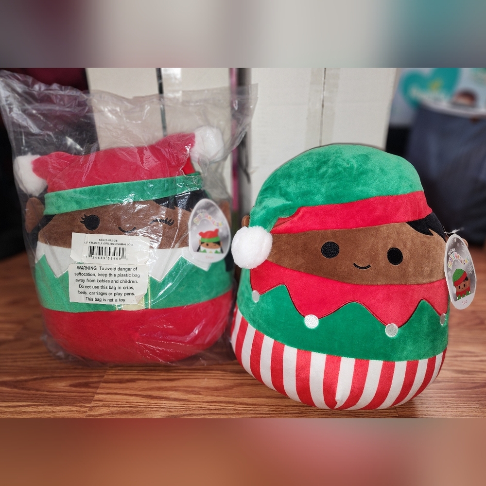 NWT 12" Emani & Ezrah Elf Squishmallows
